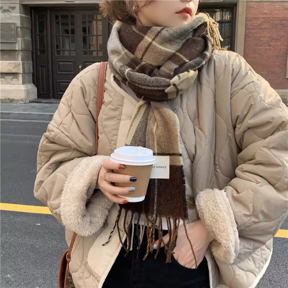 Coat jacket reversible cozy khaki beige tan pocket quilted puff women’s Teddy - Picture 12 of 13